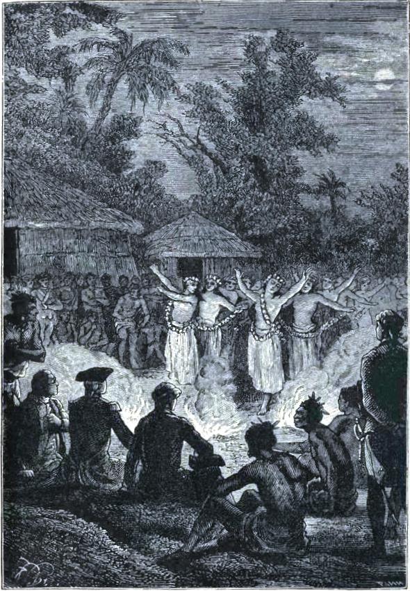 F�te in Cook's honour at Tonga