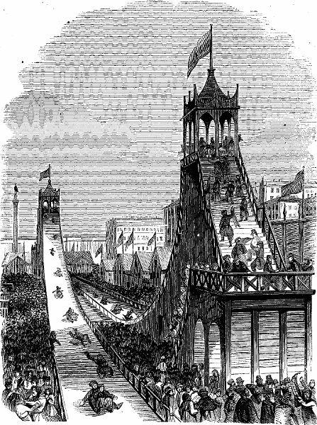 Ice Mountain. Illustration.